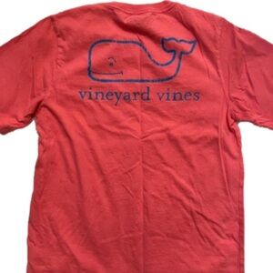 VINEYARD VINES orange short-sleeve t-shirt.